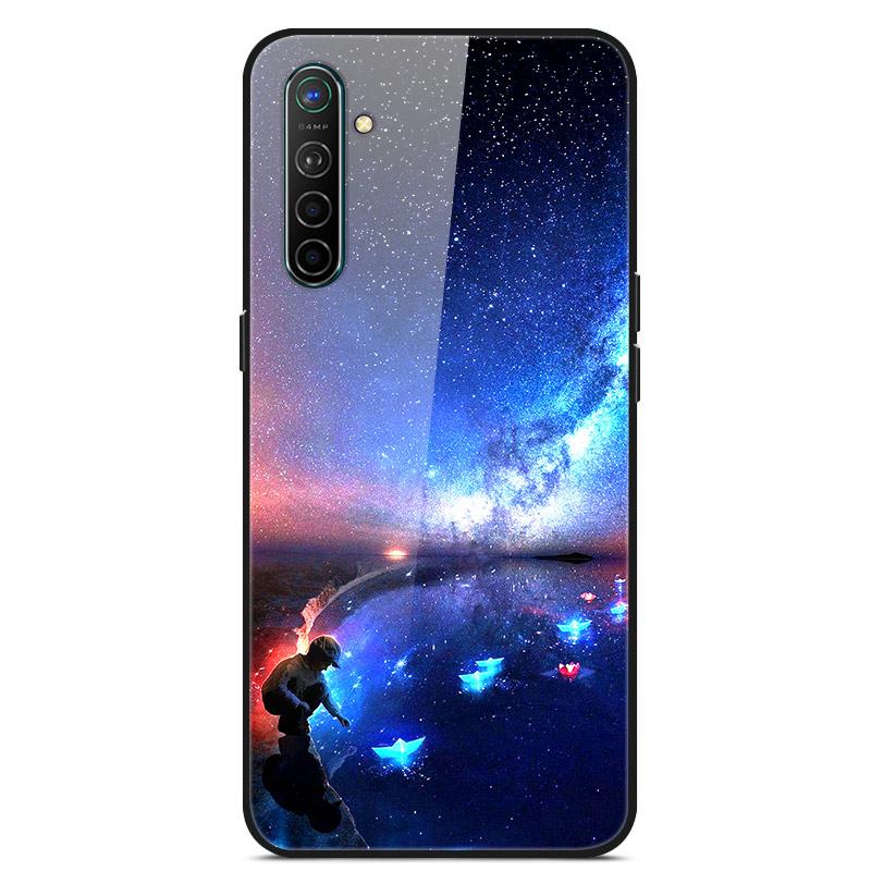 For OPPO Realme XT Tempered Glass Case Soft Bumper Hard Funda For OPPO Realme 6 Pro Realme X2 XT Phone Case Realme6 Back Cover