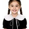 Detachable Ruffled Collar False Collar For Little Girls Easy And Simple To Wear Lacup Tied Decorative Collar For Student
