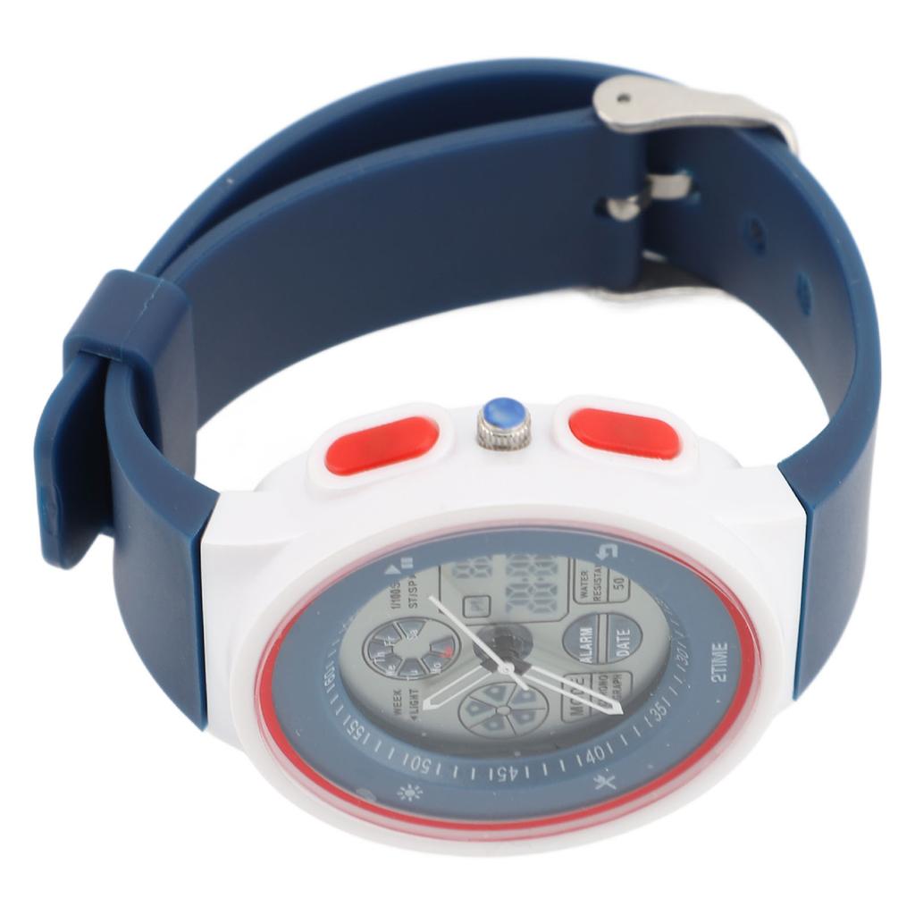 Teenager Watch Outdoor Water Resistant Digital Sports Analog Watch with Stopwatch Alarm Clock Countdown Dual Display