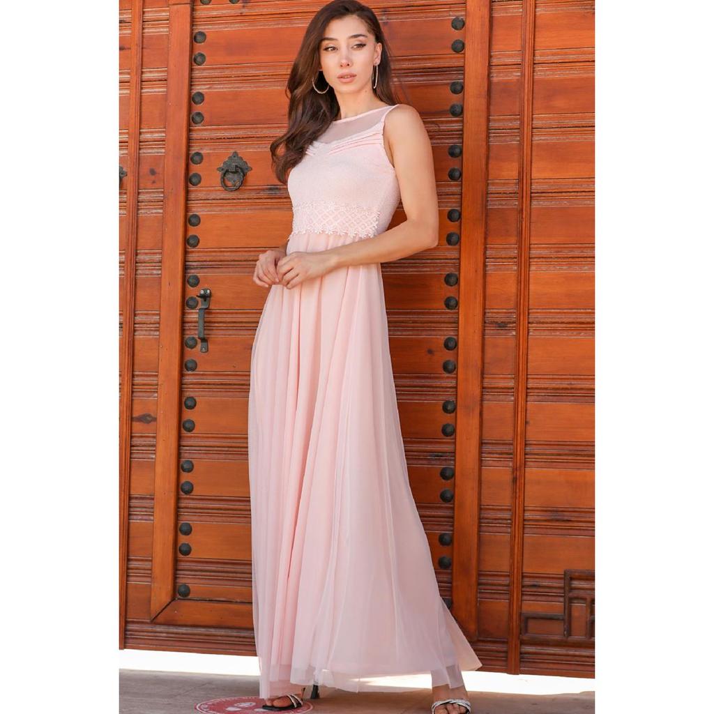 Abito da damigella d'onore in tulle glitter rosa cipria acquista in modo  economico — spedizione gratuita, recensioni reali con foto — Joom