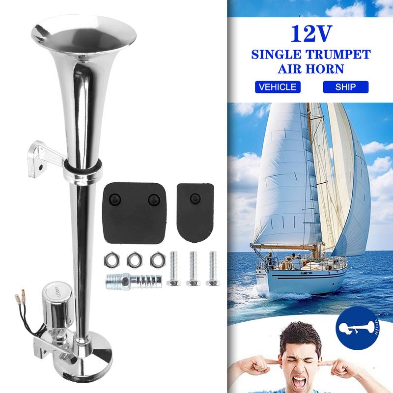 Auto Trumpets With Wires and Relay 12V24V For Boat Truck SUV Super Loud Waterproof Car Air Horn Set Ship Car Air Horn Auto Parts