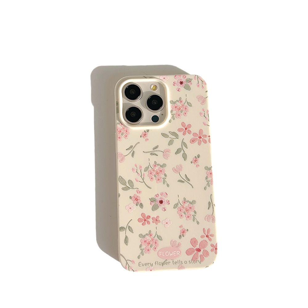 Květinový silikonový kryt pro iPhone 15 Pro Max - Měkký, nárazuvzdorný design