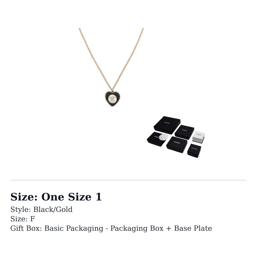CHANEL CC Necklaces Women's AB9385-B09088-NK216