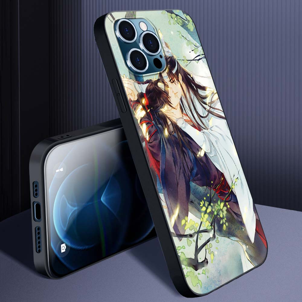 Mo Dao Zu Shi Wei Wuxian Anime Puzdro na knihy pre iPhone 13 14 11 12 Pro Max 7 8 Plus SE X XR XS Luxusný silikónový kryt Puzdrá na telefón