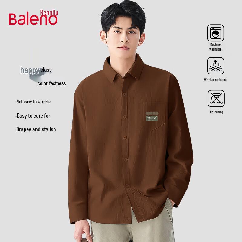 Baleno Men's 2025 Corduroy Long-Sleeve Shirt