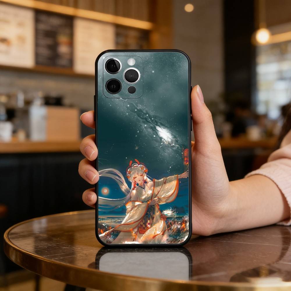 Cool O-Onmyoji Game Phone Case For iPhone 17,16,15,14,13,12,11 Plus,Pro Max,Soft Silicone Black Cover