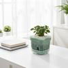 Square Root View Planter Pot Drainage Breathable Plastic Plant Holder for Home Indoor Garden Living Room Setups