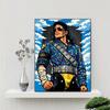 Michael Jackson Retro Dance Tribute 5D Round Diamond Painting Kit Diamond Embroidery Painting Rhinestones Mosaic Frameless Handwork Decoration Arts