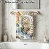 Fairy Watermill Felt Print Bath Towel, Quick Dry Soft Absorbent Bathroom Towel