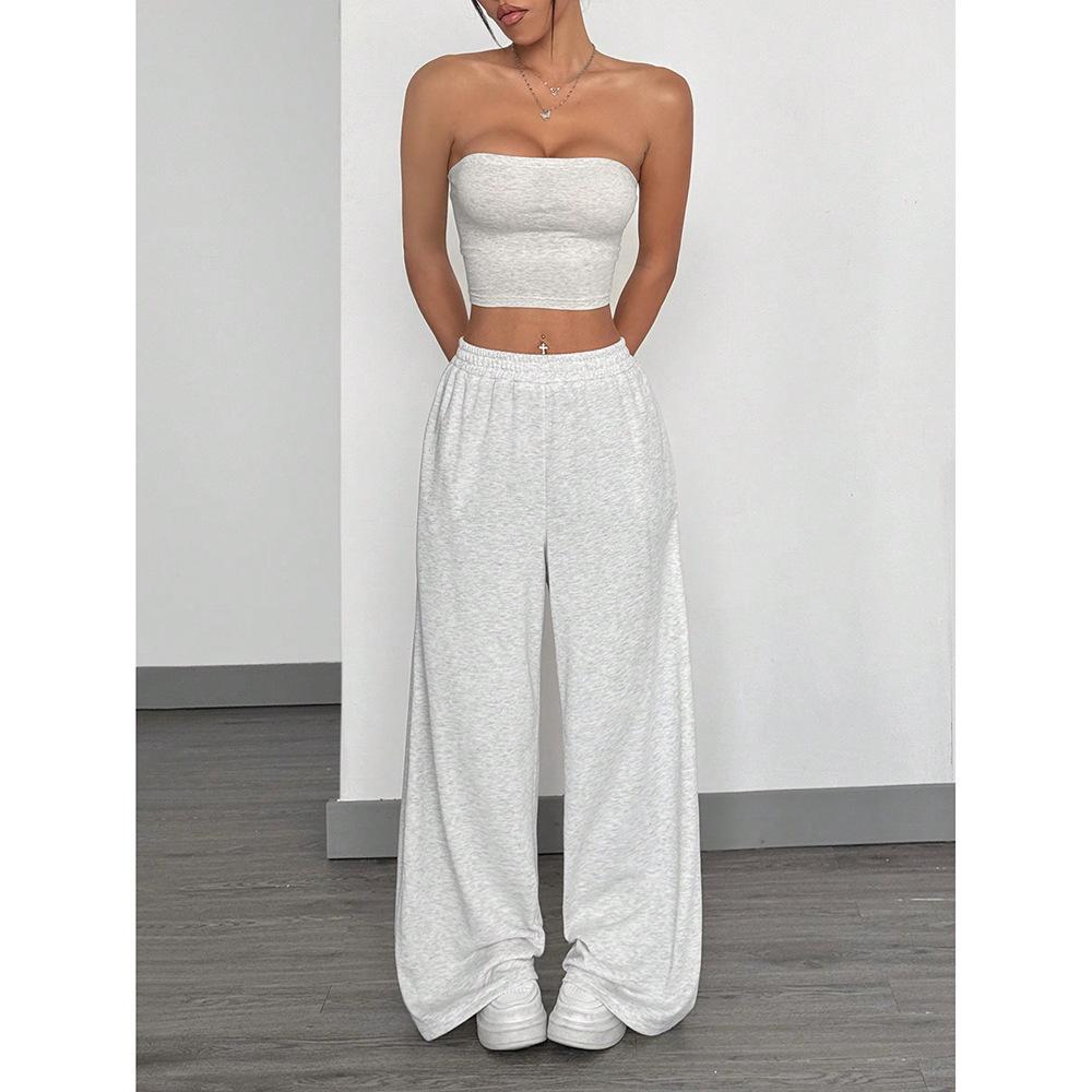 Pantalons Casual Jambe Droite Hip-Hop Européen & Américain pour Femmes 2025 - Style Estival INS
