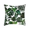 New Nap Pillow Green Leaves Sofa Plush Pillow Case Home Summer Cushion