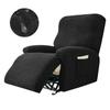 Recliner Sofa Cover Lazy Chair Solid Color Cushion Cover Sofa Cover 1/2/3/4 Seat Waterproof Leaf Texture Sofa