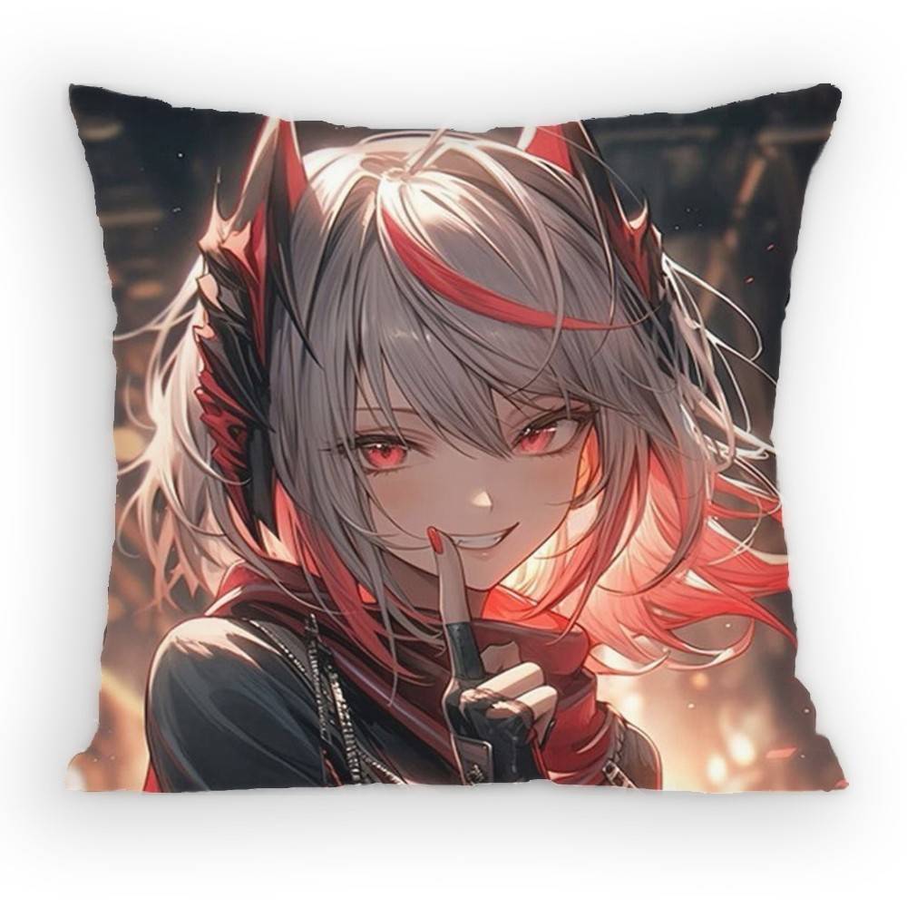 

Game Arknights W Pillow Case Sofa Living Room for Bedroom car Headboard Backrest Cushion Square Cushion Nap Time 30x30 cm