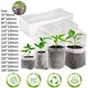 100Pcs Nursery Growing Bags Non-Woven Fabric Seedling Pots For Planting Seed Starting Pots Pouches For Vegetable Flower Fruit