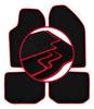 Velour Floor Mats with Red Edge For: Lancia Thema Sedan (1984-1994)