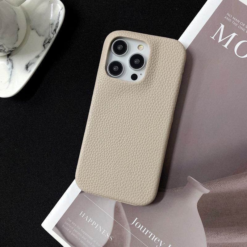

Полуобернутый узор личи, Подходит для чехла для телефона Apple 15promax, IPhone14 Противоударный 13 Креативный женский кожаный чехол iPhone 13 6.1 inch