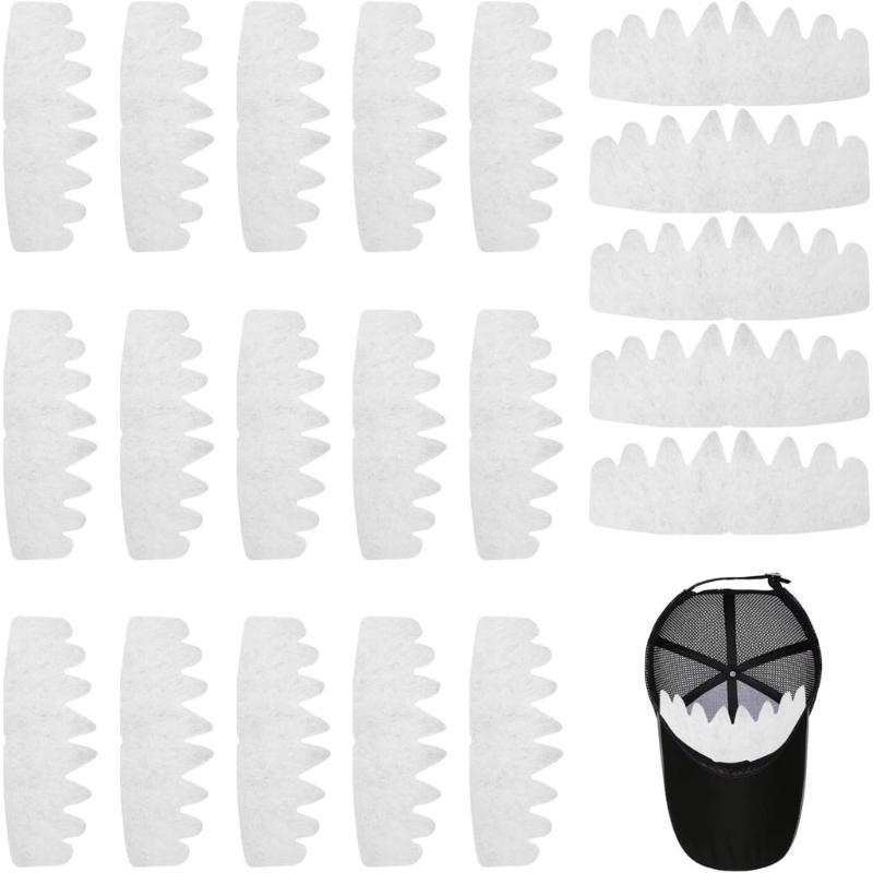20PCS Baseball Hat Inserts Breathable Polyester Hat Liner Support Baseball Cap Shapers for Travel and Daily Storage