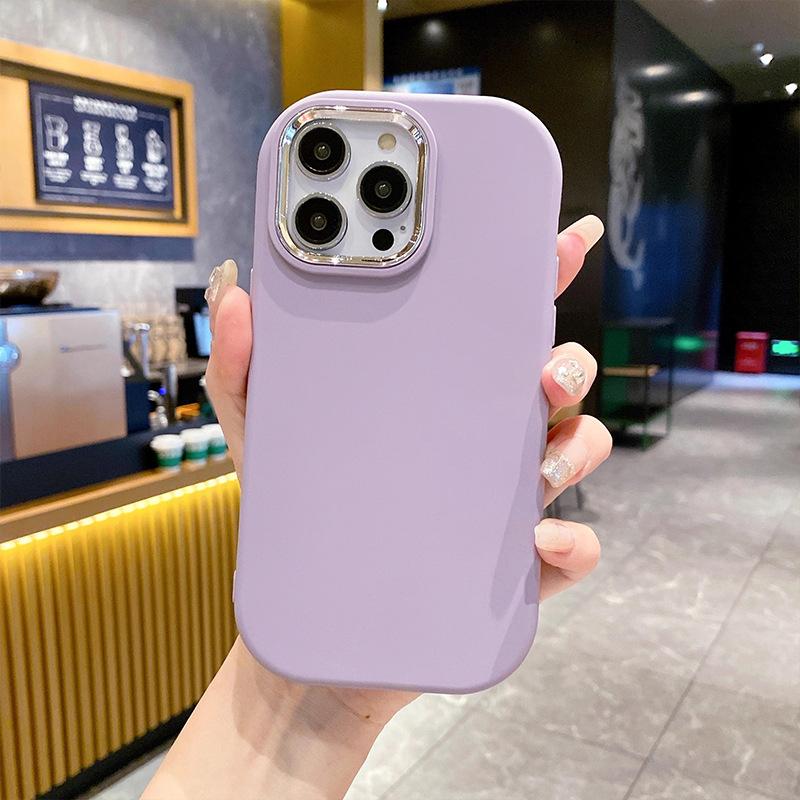 Metal Little Fat Girl Applicable IPhone15 Mobile Case 14ProMax Simple 16 Silicone 12 Apple 13 Protective Case