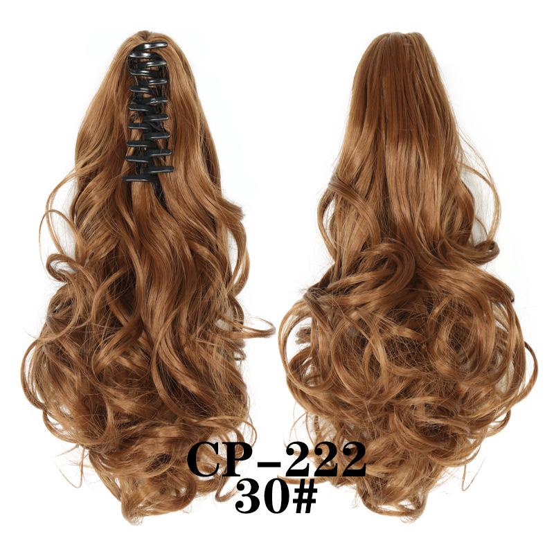Claw Clip In Ponytail Extension Synthetic Hairpiece Curly Wavy Hair Extension 15 Inch Long Ponytail Hairpieces For Women Girl