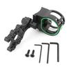 M1 5-Pin Bow Sight Black Aluminum Alloy Ambidextrous Flip-Up Archery Sight with Light for Compound Recurve Bow Hunting Shooting