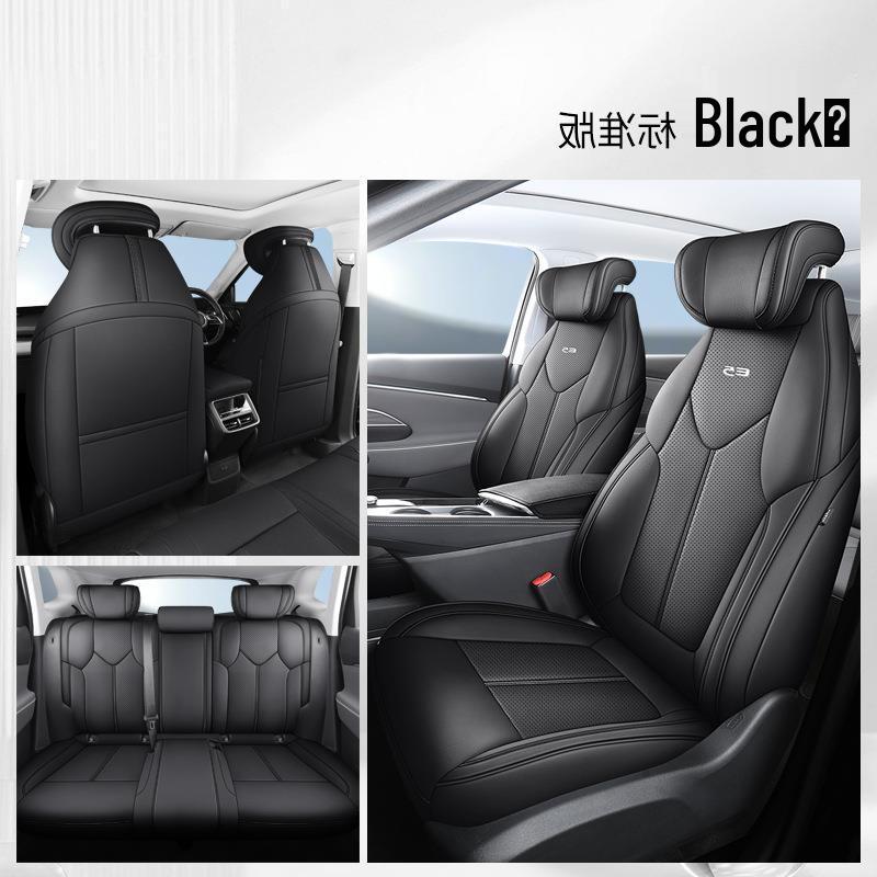 Buick E5 Car Seat Cover: Full Surround, Perforated Leather, All-Season Cushion.
