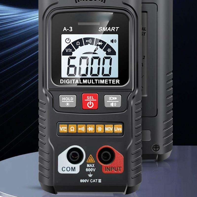 Fortschrittliches digitales Multimeter mit automatischem Moduswechsel Helles Display Datenspeicherfunktion für elektrische Beurteilung