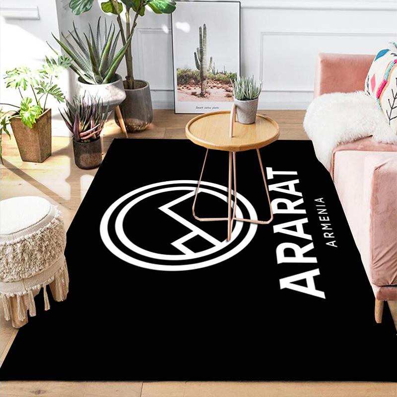 Ararat Armenia FC Pattern Rug Floor Mat for Living Room or Bedroom Soft and Comfortable Carpet a Gift for Birthday and Holiday.