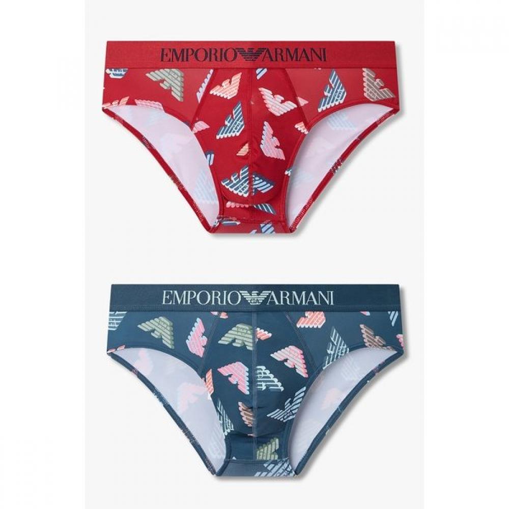 

Emporio Armani Men S Brief Set With 3d Logo Pattern Print 0816111021 0816111024 S(95)