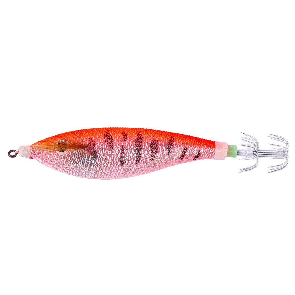Luminous Wooden Shrimp Lure11CM13GSet of Universal Squid Hooks for Saltwater and Freshwater Fishing Hard Bait Fishing Lure