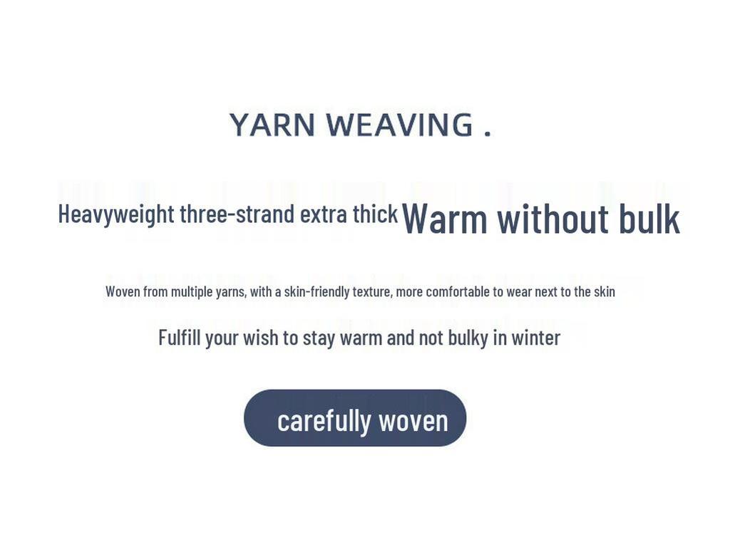 Men's Casual 100% Wool Thickened Sweater - Five-Needle Large Diamond Jacquard Knit