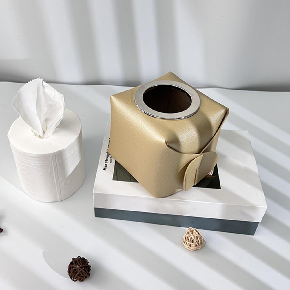 Napkin Paper Case Eco-friendly Roll Paper Case Multifunctional Tissue Storage Home Bedroom Office Roll Paper Storage Box