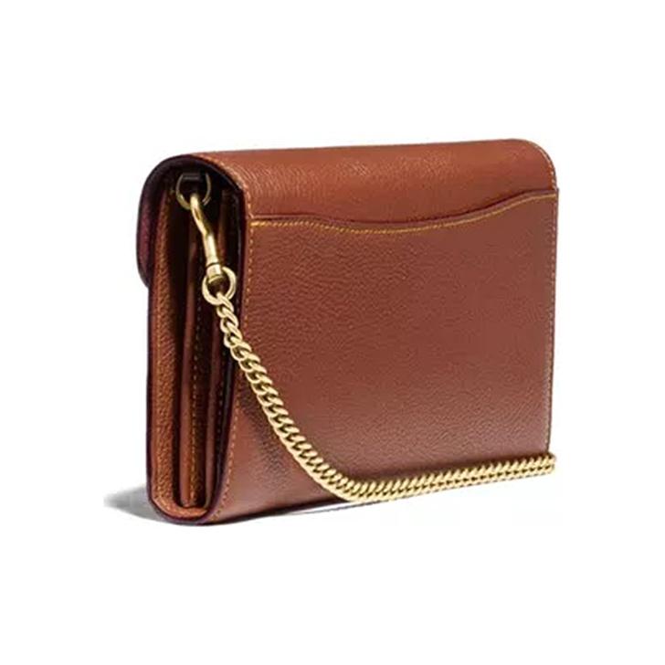 Coach Tabby 20 Woc Classic Tortoiseshell Effect C Buckle Crossbody Bag Small Women Crossbody Bag Caramel 79440-V5L4A