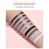 QIBEST Eyeshadow Liquid Matte Pearl Fine Flash Dark Black System of Europe and The United States Punk Smoky Makeup Eyeshadow Liquid