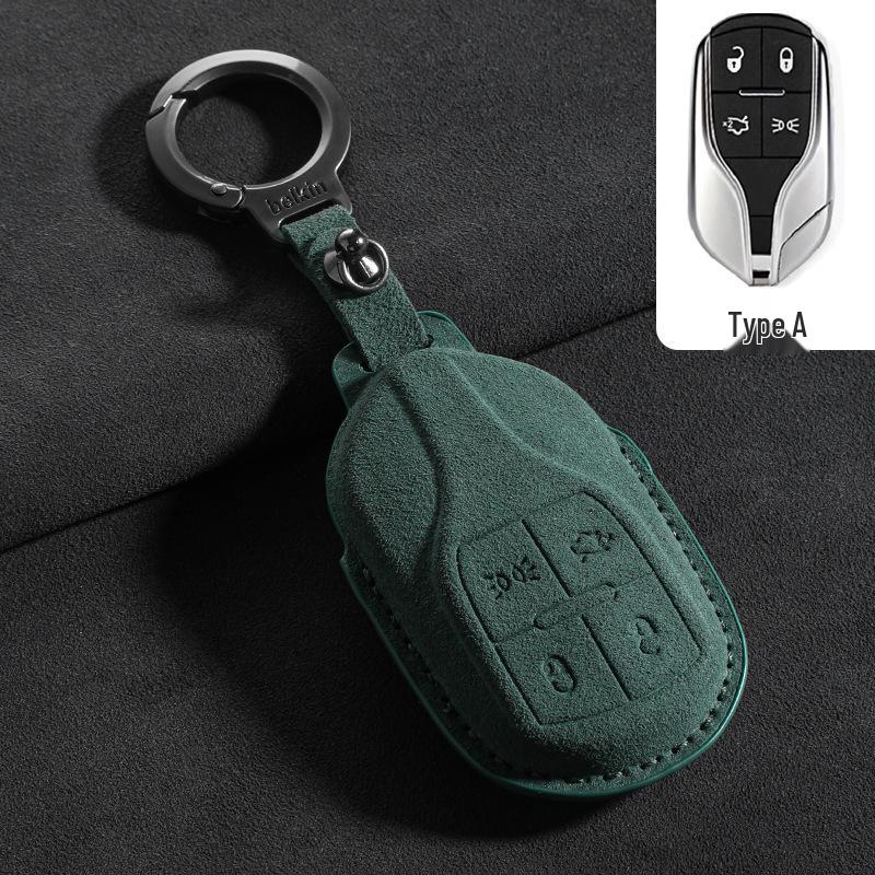 Alcantara Suede 3D Key Bag for Maserati Ghibli/LevanteGT