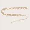 Fashion Spring Irregular Double Oval Metal Waist Chain Versatile Skirt Women's Belt Waist Thigh Waist Waist Decoration