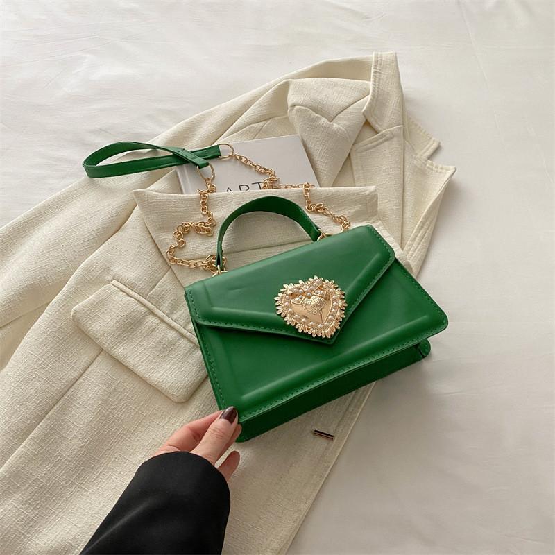 Stylish Candy Color Small Square Shoulder Bag For Women In Trendy Street Style