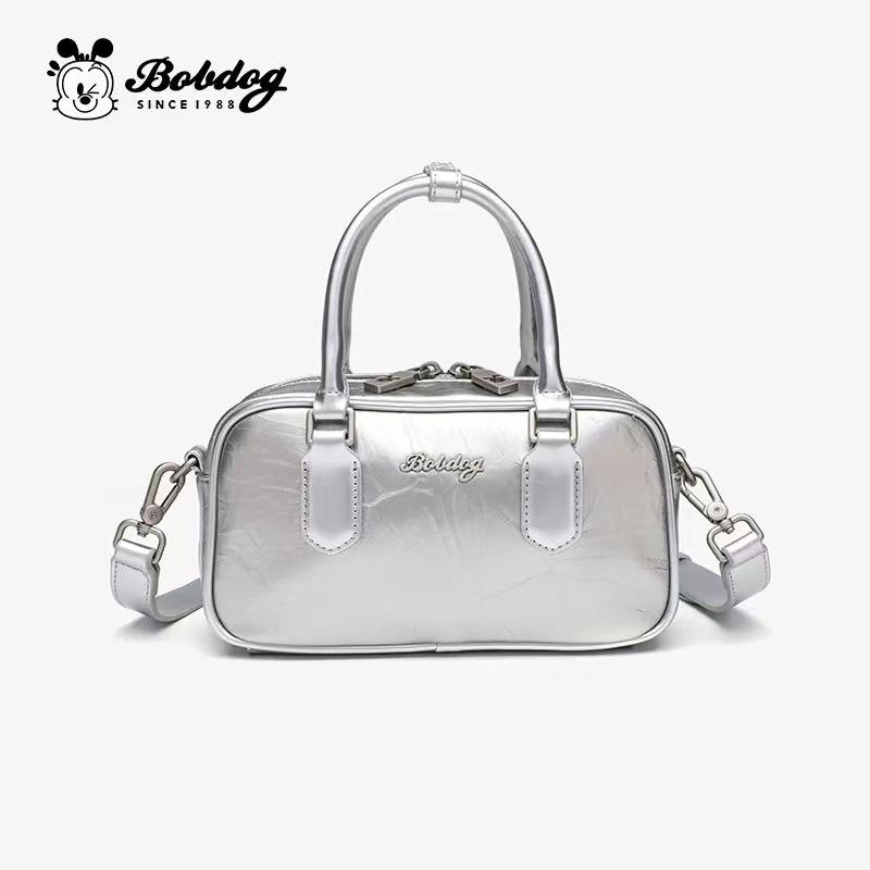 

New Women s Bag Pillow Bag High Beauty Bowling Bag Large Capacity Handheld Single Shoulder Crossbody Bag for Travel срібний