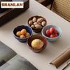 Retro Flower Mouth Fruit Dishes Antique Pastry Plate Food Dinner Plates Household Hospitality Dishes For Tea Supplies Decoration