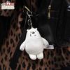 Süßer We Bare Bears Plüsch Schlüsselanhänger 12cm Weicher Cartoon Hängender Puppenanhänger Ideale Geschenke Für Filmfans