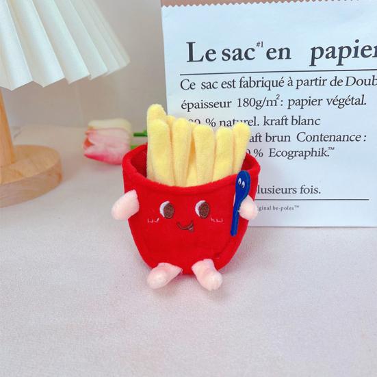 11cm Cute Keychain Decorative Lovely PP Cotton Food