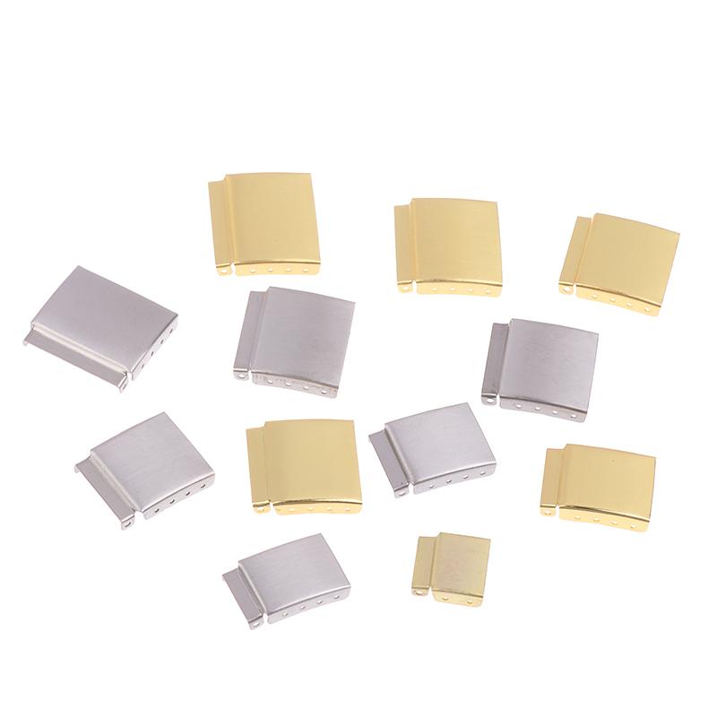 1 Stück Silber/Gold 12-22 mm Stahl Uhrenarmband Armband Verlängerungsverschluss Verlängerung Mit Stufengurt Zubehör Für Uhrenreparatur