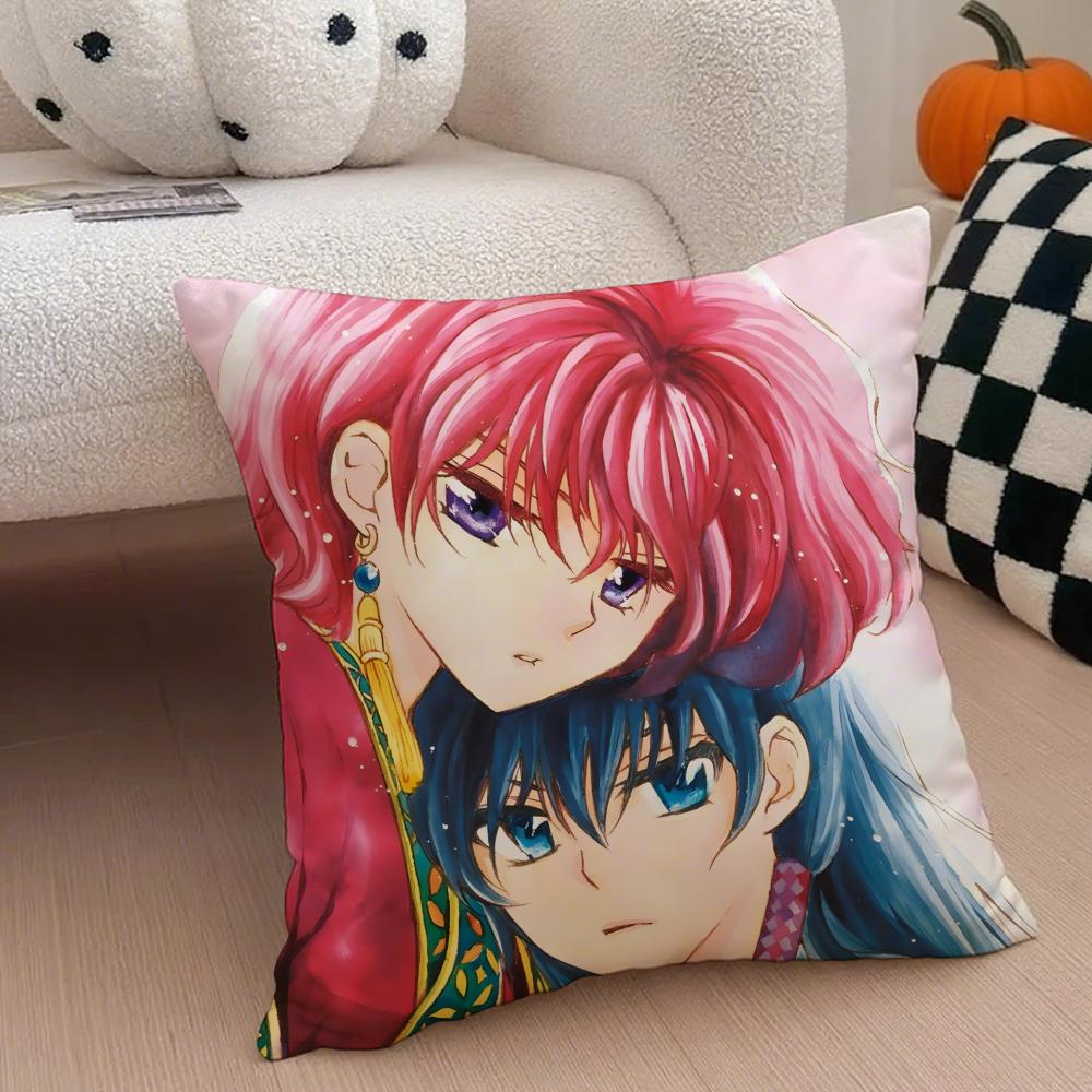 Fantasy Japanese Anime YYona Of The Dawn Cushion Cover Throw Pillow Cover Hidden Button Durable Polyester Chair Cushion