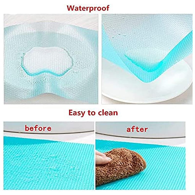 3 Stück Kühlschrank Wasserdichte Matten Rutschfest Zuschneidbar Kühlschrankregaleinlage Waschbare Kühlschrankuntersetzer Matte Schublade Tischsets