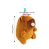 Fluffty Blowing Bubble Pendant Soft Stuffed Animals Toy Key Ring Capybara Plush Key Chain  Couple