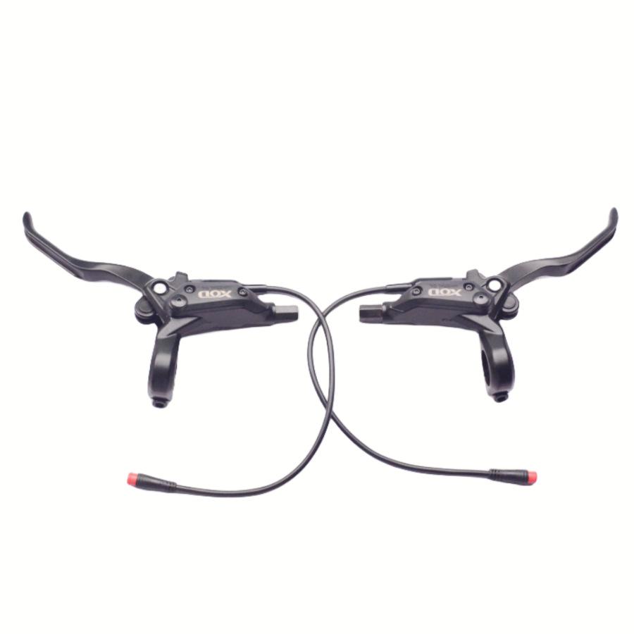 XOD 2-Kolben Elektrofahrradbremse, Wasserdichte Ölbremse mit 2-Pin-Stecker für Kukirin Roller
