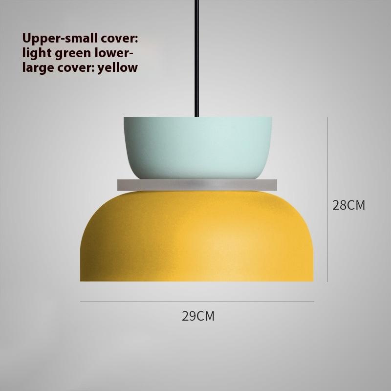 Modern Minimalist Macaron Pendant Light Led Hanging Living Room Study Bar Dining Room Bedside Bedroom Indoor Lighting Decor Lamp