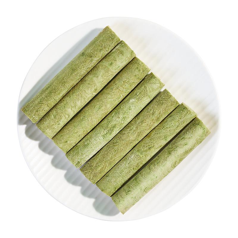 Individually Packed Freeze-Dried Cat Grass Sticks: Hairball-Reducing Chicken Snacks for Kittens & Adult Cats with Free Shipping