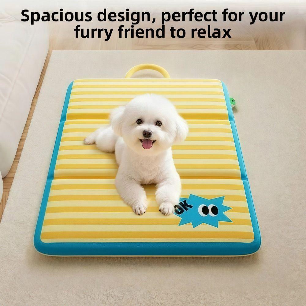 Four Seasons Summer Pet Cooling Mat Foldable Waterproof Cat Dog Sleeping Pad Double-sided Wear-resistant Pet Cushions Bed