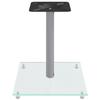Supports pour haut-parleurs - vidaXL - Verre trempé - Aluminium - Argent - Design moderne (x2)