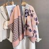 Winter Luxury Warm Scarf For Women Autumn Faux Cashmere Pashmina Shawl Wrap Elegant Warm Shawl Design Female Foulard ScarfBrand